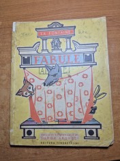 carte pentru copii - fabule - la fontaine - din anul 1963