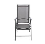 Scaun pliabil camping, 7 pozitii, suporta maxim 120 KG, structura metalica, confortabil