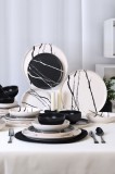Keramika Set de vesela - Keraart Marble - 24 bucăți - 6 persoane - Stoneware