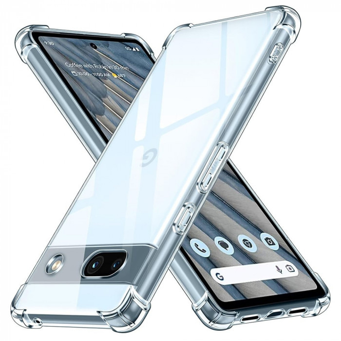 Husa antisoc Google Pixel 7a silicon transparent TSHP