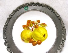FARFURIE PORTELAN BAVARIA IN RAMA ZINC FRIELING DECOR FRUCTE 23 CM