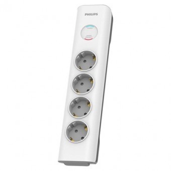 Prelungitor surge protector 4 prize 2m philips foto