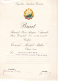 AMS# - BREVET ORDINUL MERITUL MILITAR CL. III, 1958