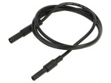 Cablu măsurare Hirschmann 32A 1m mufă și soclu banană 4mm negru