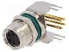 Conector M8, 4 pini, clasa etanseitate IP68, AMPHENOL - M8S-04PFFR-SF8001