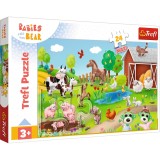 PUZZLE TREFL 24 MAXI BABIES AND THE BEAR ANIMALE LA FERMA SuperHeroes ToysZone