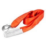 Chinga tractare tip banda AMiO 7000 kg, latime 60 mm, lungime 5 m, cu carlig metalic si ochet, pentru autoturisme, autoutilitare si vehicule off-road