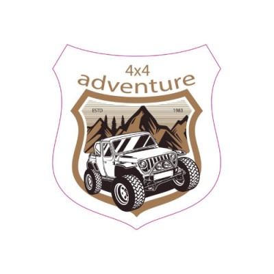 Abtibild &amp;quot;ADVENTURE 4X4&amp;quot;Cod:TAG 007 / T2 Automotive TrustedCars foto