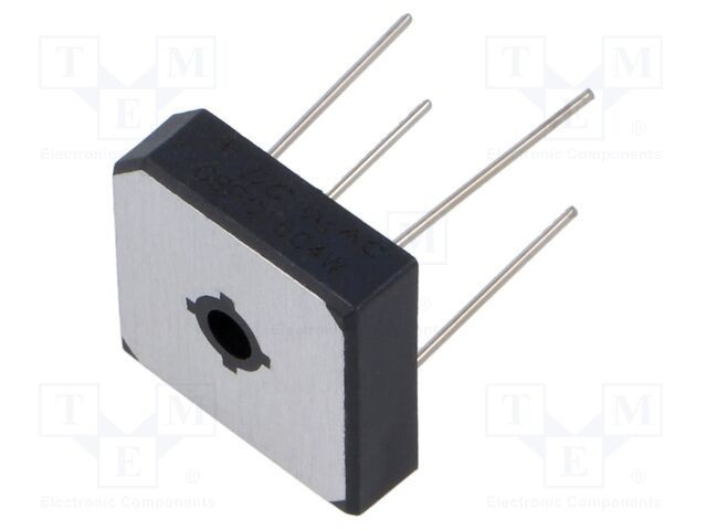 Punte redresoare monofazată Urmax 400V 15A 300A THT DC COMPONENTS