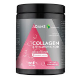 Collagen cu Acid Hialuronic Pulbere Aroma de Zmeura 600 grame Adams Vision