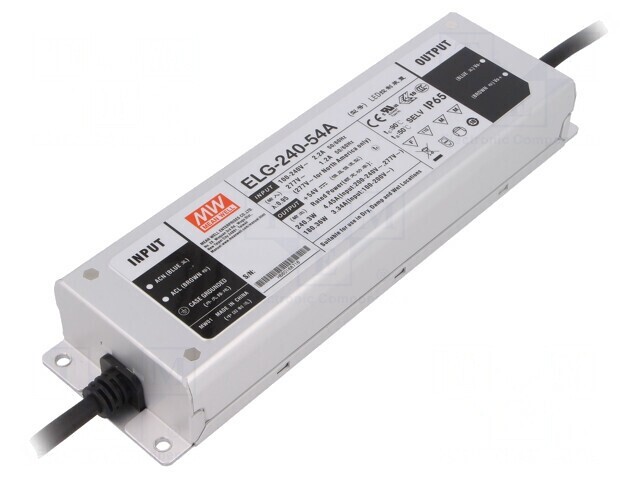 Alimentator LED 240W 54V 2,23-4,45A 100-305VAC