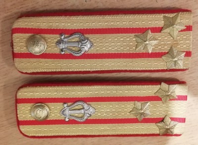 C1 3 - Grade militare veston - comunism RSR - colonel muzica militara - argintiu foto
