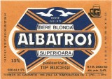 NI413 Etichetă bere blondă superioară pasteurizată tip Bucegi, Albatros, Bere Galați