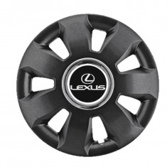 Set 4 Capace Roti pentru Lexus, model Ares Black, R16