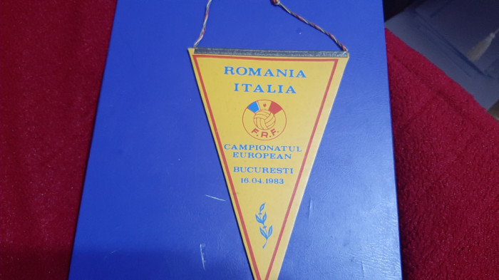 Fanion Romania - Italia 16 04 1983