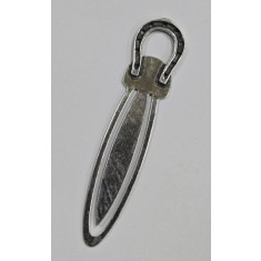 Semn de carte din argint, decorat cu potcoava