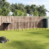 vidaXL Padoc pentru c&acirc;ini, negru, 10,89 m&sup2;, oțel 3082207