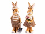 Cumpara ieftin Set 2 figurine Iepurasi Paste 8.5x6.5x20.5 cm