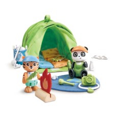 Set de joaca din lemn Hape Eco-Camping 25 piese