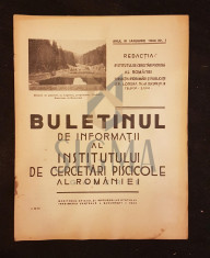 NICOLAE GAVRILESCU (DOCTOR), BULETINUL DE INFORMATII AL INSTITUTULUI DE CERCETARI PISCICOLE AL ROMANIEI, ANUL III, NUMARUL 1, IANUARIE, 1944, BUCUREST foto