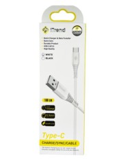 Cablu de date/incarcare rapida (Fast Charge), USB A - Type-C, 1m