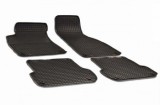 Covorase Auto Cauciuc Gri Carbon Audi A4 B7 (2004-2008) Set Fata+Spate, Bordura Inalta, Antialunecare