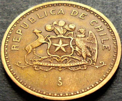 Moneda exotica 100 PESOS - CHILE, anul 1985 * cod 885 foto