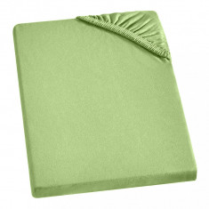Husa de pat din tricot cu elastic, Tim, Verde