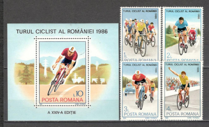 Romania.1986 Turul ciclist DR.486