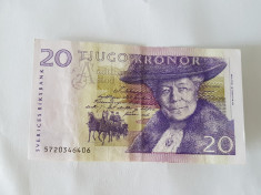 Suedia 20 Kronor 1997 Noua foto