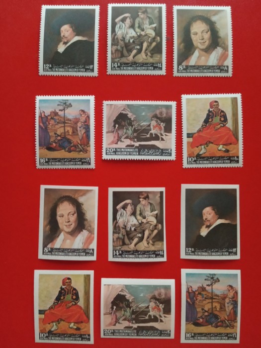 YEMEN, PICTURI - SERIE COMPLETĂ PERF./IMPERF. MNH