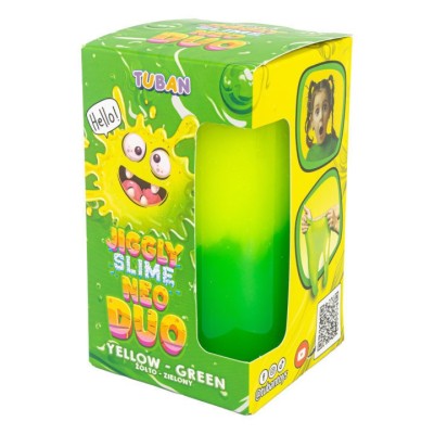 Set DIY experimente JIGGLY SLIME NEO DUO, GALBEN-VERDE foto