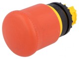 Comutator de Siguranță 22mm Roșu fără IP66 M22-PV