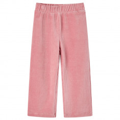 Pantaloni de copii din velur, roz, 140