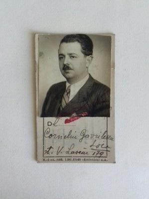 Legitimatie de acces la caseta de valori &amp;ndash; Banca de Scont a Romaniei, 1945 foto