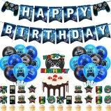 Set de Baloane pentru Petrecere, tematica Video Game, Banner HAPPY BIRTHDAY