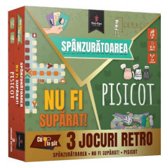 Set 3 jocuri - Spanzuratoarea, Nu fi suparat!, Pisicot | Tiki-Tan