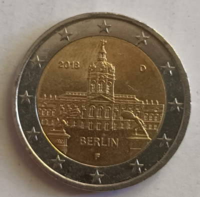 Moneda 2 euro comemorativa Germania 2018 F Berlin foto