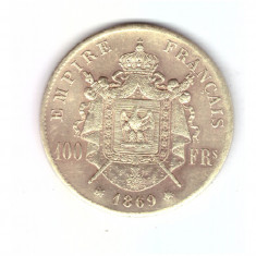 Jeton copie dupa moneda 100 francs 1869 Franta