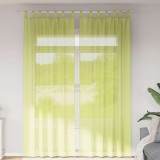 VidaXL Perdele din voile cu tablă 2 buc Verde măr