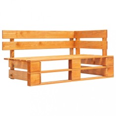 Set mobilier paleti, 6 piese, maro miere, lemn de pin tratat GartenMobel Dekor foto