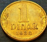 Cumpara ieftin Moneda istorica 1 DINAR - YUGOSLAVIA, anul 1938 * cod 2204, Europa