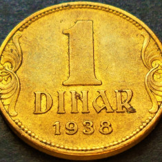 Moneda istorica 1 DINAR - YUGOSLAVIA, anul 1938 * cod 2204
