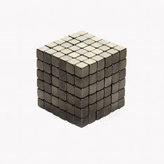 Neocube 216 cuburi magnetice 5mm, joc puzzle, culoare gri foto