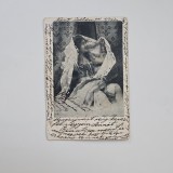 Carte Postala tematica boudoir, circulata in anul 1900 Transilvania / Romania / Austro- Ungaria