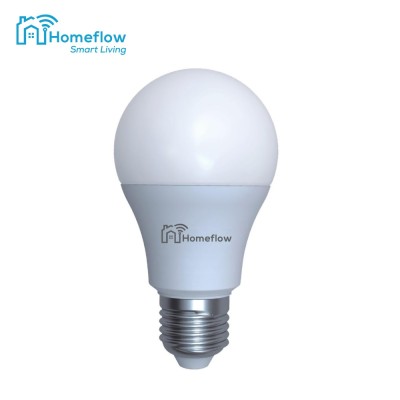 Bec inteligent LED Wireless Homeflow B-5010, E27, 9W (25W), 806lm, dimabil, lumina calda/ rece, Control de pe telefonul mobil SmartElectro Intelligent foto