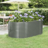 vidaXL Strat &icirc;nălțat grădină 175x100x68 cm oțel vopsit electrostatic
