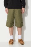 Maharishi pantaloni scurti Original Dragon Loose Snoshorts barbati, culoarea verde, 5070.OLIVE