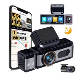 Cumpara ieftin Camera Auto DVR iSEN F10, 3 Camere, 4K UHD + 1080P Cabina + 1080P Spate, Ecran IPS 3.2, , WiFi Dual Band, H.265, G-Sensor, Parking Monitor, microSD 51