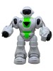 Robot de jucarie care merge, canta, lumineaza, lanseaza sageti